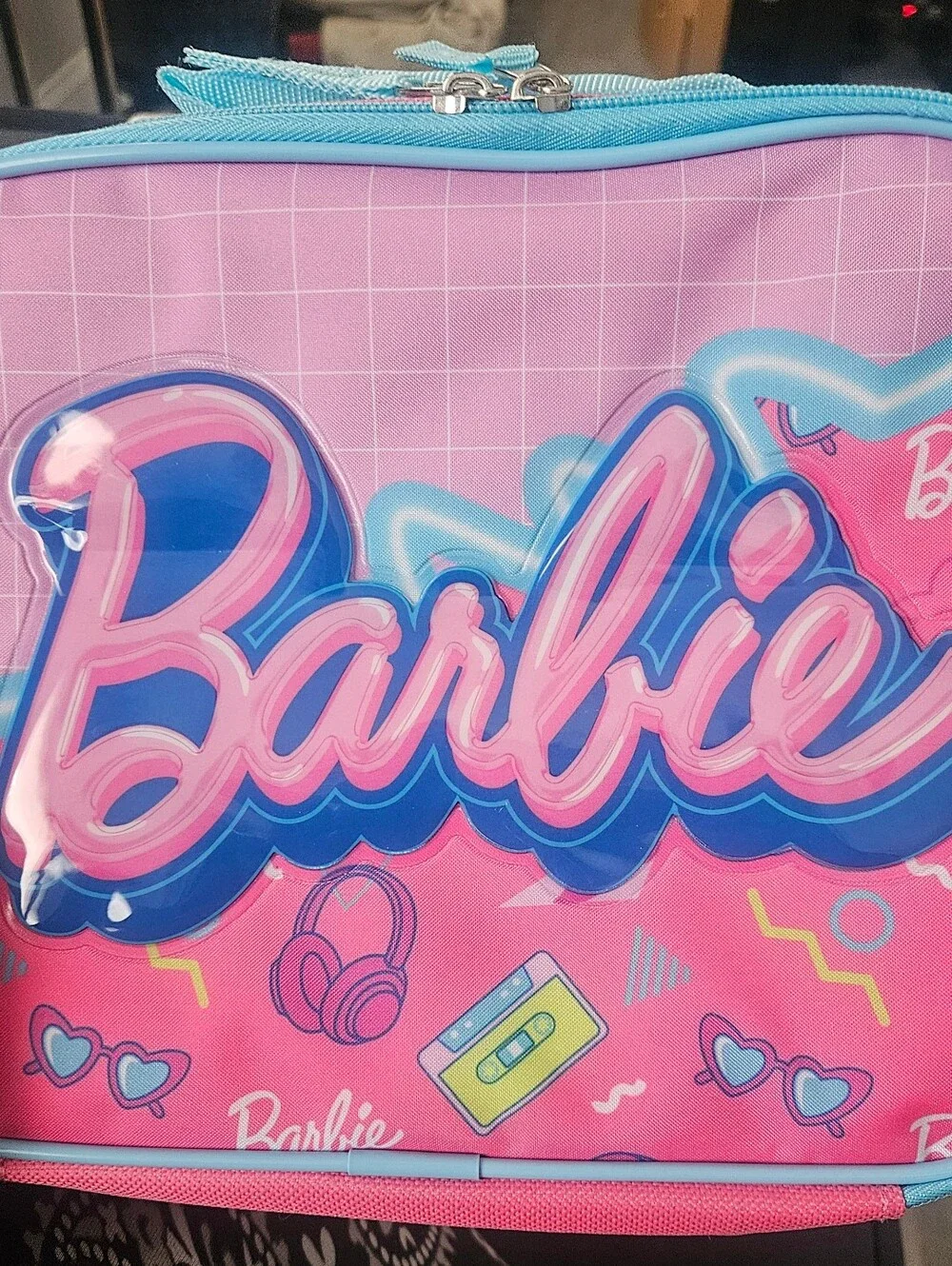 Barbie Pink Kids Lunch Bag Set with Matching Bottle and Pencil Case